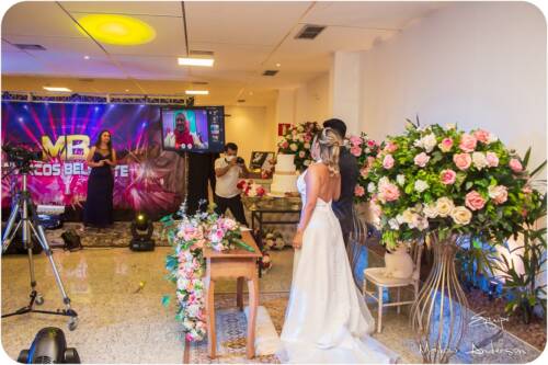 Fornecedores fazem demonstrativo de casamento online com transmissão ao vivo em Sete Lagoas