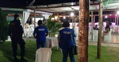 Festa de casamento foi interrompida pela Vigilância Sanitária, em Pirapora — Foto: Vigilância Sanitária de Pirapora